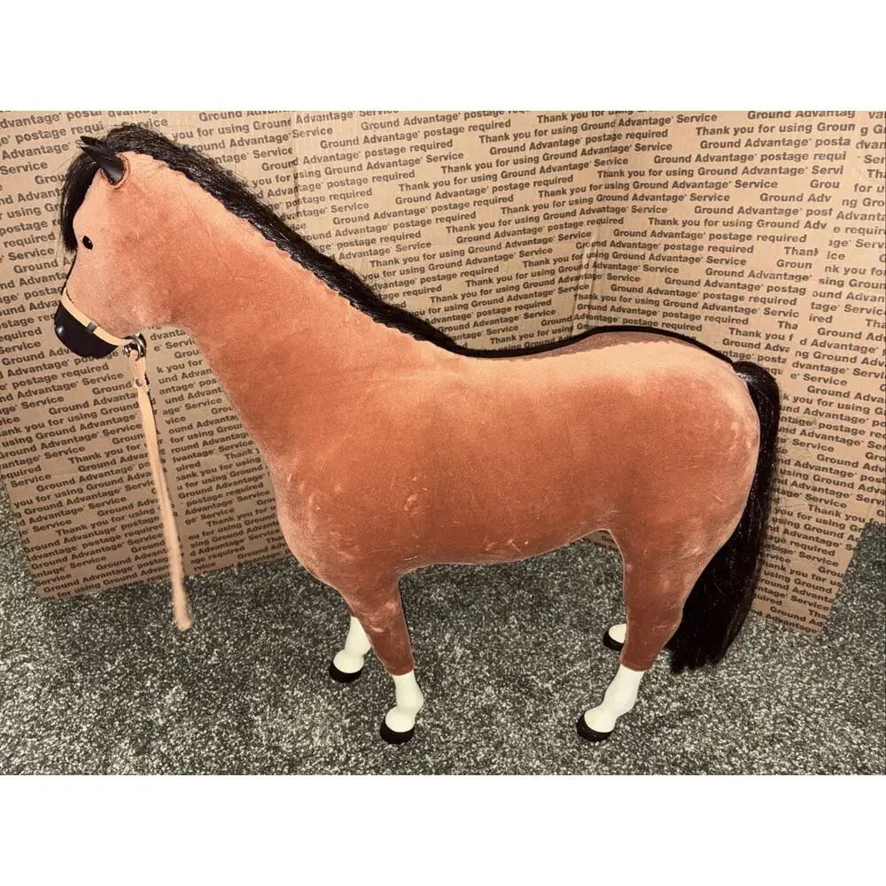 18 In American Girl Brown Bay Horse with Bridle Vintage
